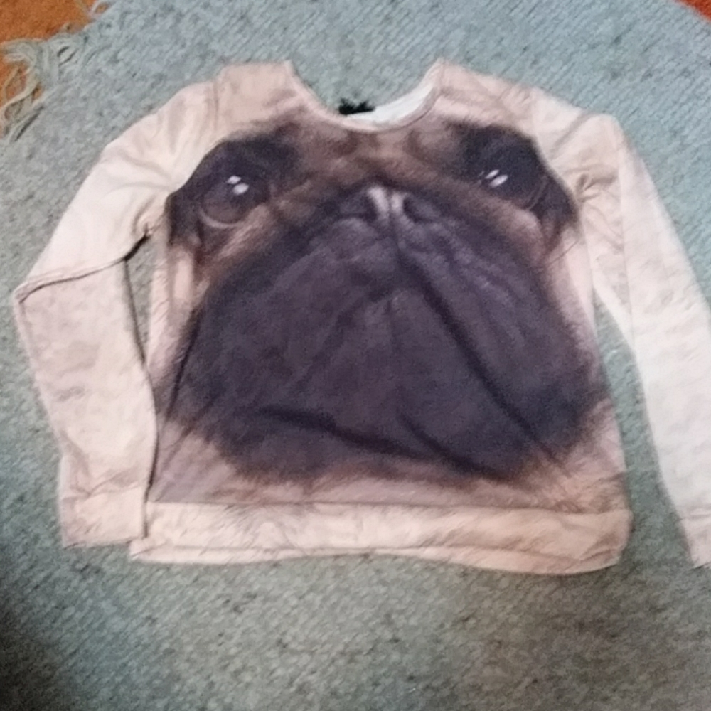 Girls pug sweatshirt
